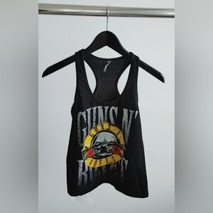 Guns N' Roses Y2K Graphic Tank Top Black Small Vintage 2000s Rock Band Tee